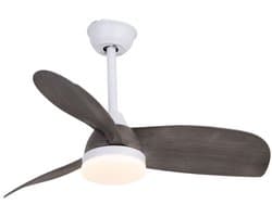 CristalRecord - Plafondventilator Byan Ø 91 cm outdoor IP65 grijs wit