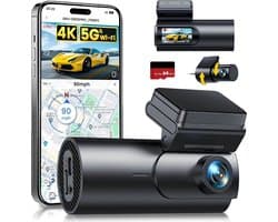 Lìon® Dashcam - Loop Opname - Autocamera met Parkeermodus - Zwart - 3cm x 5cm x 10cm