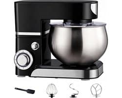 Keukenmixer - Deegmengmachine - Bakken en Mixen - Planetaire Mengstructuur - 36D x 22B x 28H cm - Wit