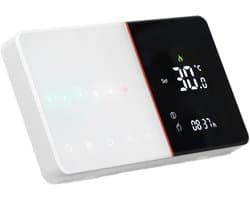 Slimme Thermostaat - Temperatuurregelaar WIFI - Comfort Verwarmen - Ultradun LCD Scherm - 95-240V - Wit