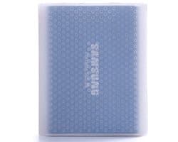 PT500 Krasbestendige All-inclusive draagbare harde schijf siliconen beschermhoes voor Samsung Portable SSD T5, met ventilatieopeningen (wit)