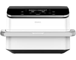 Airfryer met Dubbele Mand - Heteluchtfriteuse Dubbel - Gezond Koken - Dubbele Mand 2-in-1 - 10 Liter - Wit