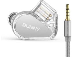 TANCHJIM Bunny - In-Ear Monitors - IEM - 10 mm Dynamische Driver - Gaming Oordoppen - Verwisselbare 2-Pins Kabel - Microfoon - 3.5 mm