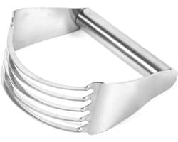 SnelShoppen - RVS Deegmixer, Zware Deegsnijder & Mixer Blender met Premium RVS Messen, Handzaam voor Maken van Taart, Muffins, Groenten en Meer, Inclu