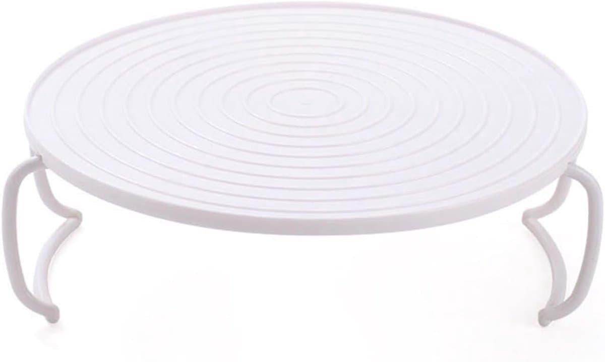 SnelShoppen - Magnetron Rek, Magnetron Plank Stoomrek met Handvat Multifunctioneel Rond Voedsel Stoomrek Verwarmingslaag Gelaagd Kook Bakrek — afbeelding 1