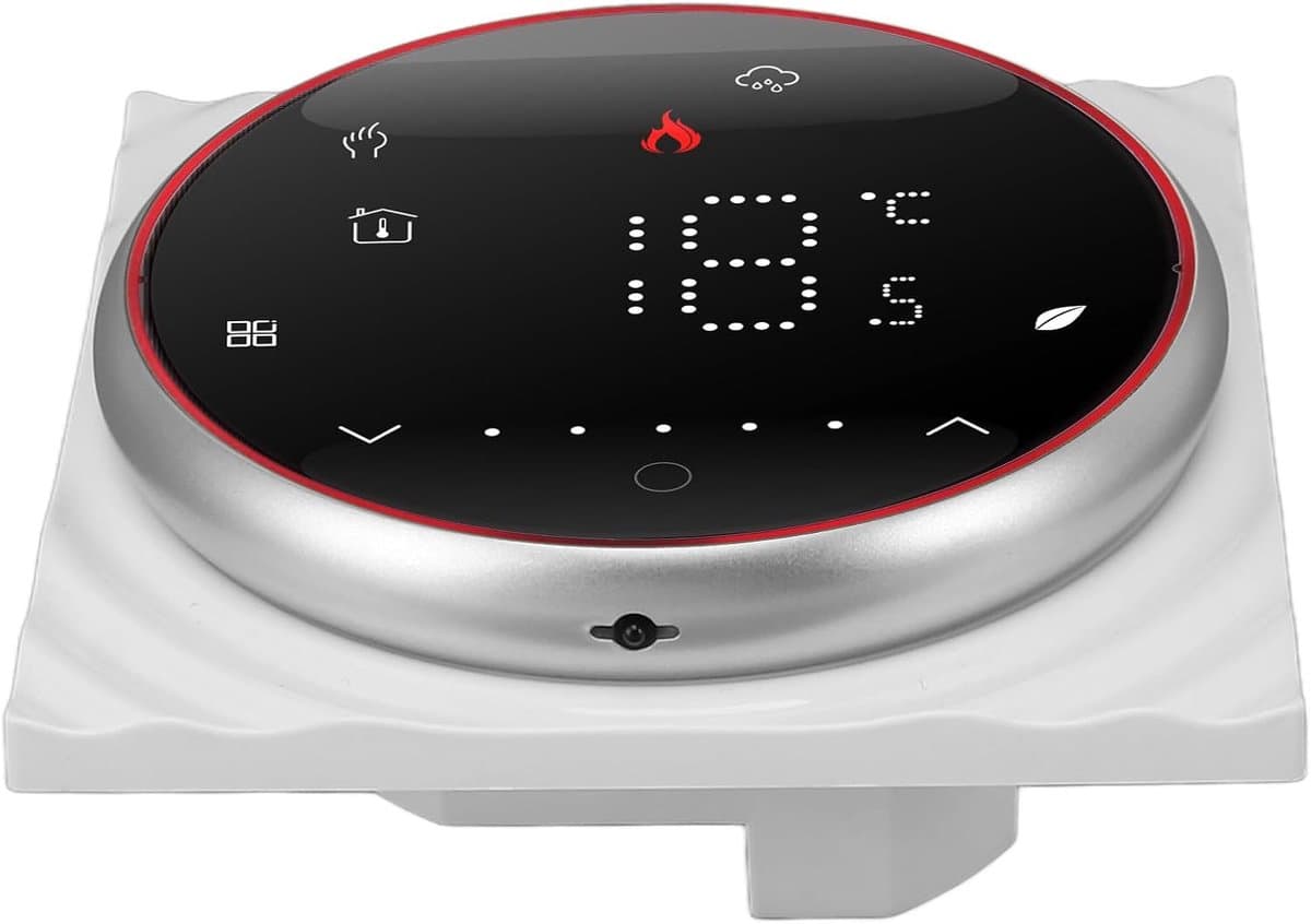 Slimme Thermostaat - Programmeerbare Thermostaat Waterverwarming - Energie Besparen - 7-Daagse Planning - AC95-240V - Zwart — afbeelding 1