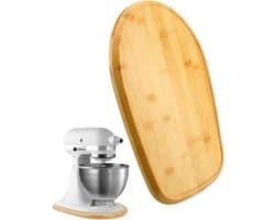 Apparaatduwer Keuken - Mobiel Keukenblad - Mixer Stabiel Houden - Trillingsdempend Ontwerp - 42x31 cm - Houtkleur