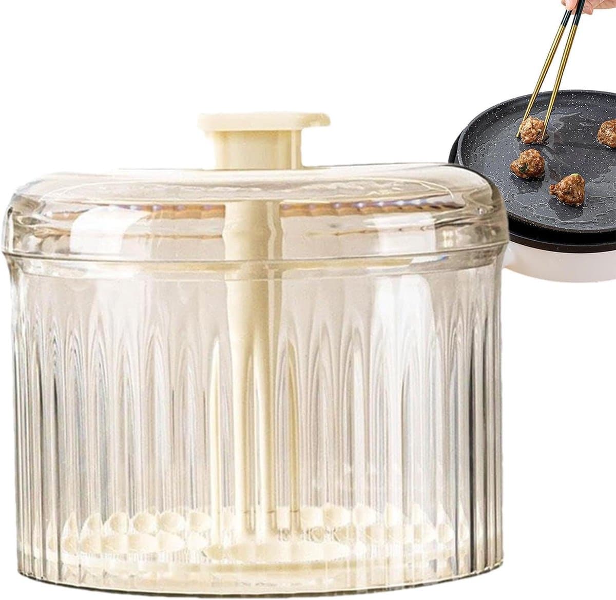 Gehaktbal Maker - Keuken Gadget - Eten Bereiden - Maakt 5 tegelijk - 14.9 cm - Translucent — afbeelding 1