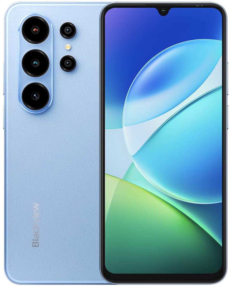 Blackview WAVE 10C Smartphone - Telefoon Dubbele Sim 4G - 6,88" HD+ IPS - 16GB(4+12) RAM - 128GB ROM - 5000 mAh - Android 16 - GPS - Blauw — afbeelding 1