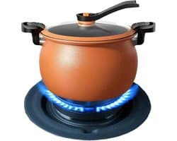 Multi-Cooker Snelkookpan - Rijstkoker Stoompan - Snel Maaltijden Bereiden - Transparant Deksel - 28 cm - Zwart