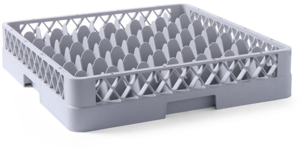 Vaatwaskorf - Glazenrek - Glazen Wassen - 49 Vakken - 50x50 cm - Grijs — afbeelding 1