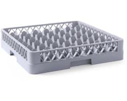 Vaatwaskorf - Glazenrek - Glazen Wassen - 49 Vakken - 50x50 cm - Grijs