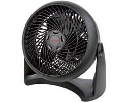 Tafelventilator Stil 3 Snelheden Krachtige Luchtcirculatie 90° Kantelbaar Wand- en Tafelmontage Zwart
