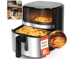Taylor Swoden Airfryer XXL 8L met Kijkvenster - Heteluchtfriteuse Grote Capaciteit