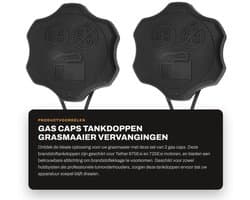 Tankdop Vervangingsnummer 594061 - Brandstoftankdop - Lichtgewicht - Geschikt voor 675Exi/725Exi - Voorkomt Brandstoflekkage - ABS Materiaal