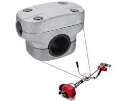 Handvat Houder Bevestig Beugel Klem - 26mm - Aluminiumlegering - Anti-roest - Geschikt voor Strimmer Trimmer Grasmaaier - 26mm