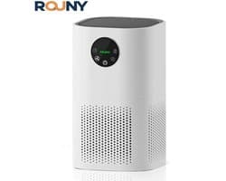 Luchtreiniger met luchtbevochtiger - Minder stof en pollen in de lucht - HEPA H13 filter - helpt tegen onaangename geurtjes - CADR 100 m³/h - compact design formaat - 1 L watertank - Voor slaapkamer en woonkamer - Wit