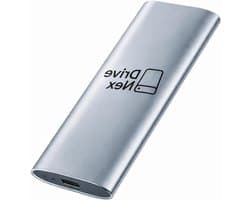 Externe Harde Schijf - Draagbare Opslag - Data Opslag - Hoge Snelheid SSD - 2 Terabyte - Zilver