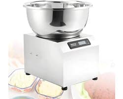 Elektrische Deegmixer - Keukenmachine - Professioneel Bakken - Dubbele Rotatie Modus - 5/8kg Capaciteit - Zilver