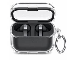Case geschikt voor Samsung Galaxy Buds 4 / 4 Pro (2026) Hoesje – Transparant TPU Case met Ring - Helder