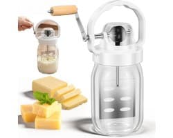 Handmatige Boterkarner - Keuken Blender - Zelf Boter Maken - Klassiek Ontwerp - 15 Liter - Transparant