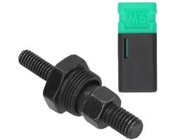 Allecto - Rivet Nut Gun Head - M6 Draadvervanging - Hoogwaardige materiaal - Zwart - Rivet Gun Tool - Geschikt voor handmatig gebruik - Kwaliteit e...