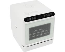 Compacte Vaatwasser - Mini Afwasmachine - Efficiënt Afwassen - 72°C Water Temperatuur - 6 Liter Tank - Wit