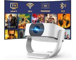 YOR® Mini beamers - Projector - Mini beamer - Wit - 25cm x 23cm x 20cm