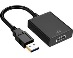 USB naar HDMI Adapter - Externe Grafische Kaart Converter - Extra Scherm Aansluiten - Ondersteunt 1080p Resolutie - 1 Stuk