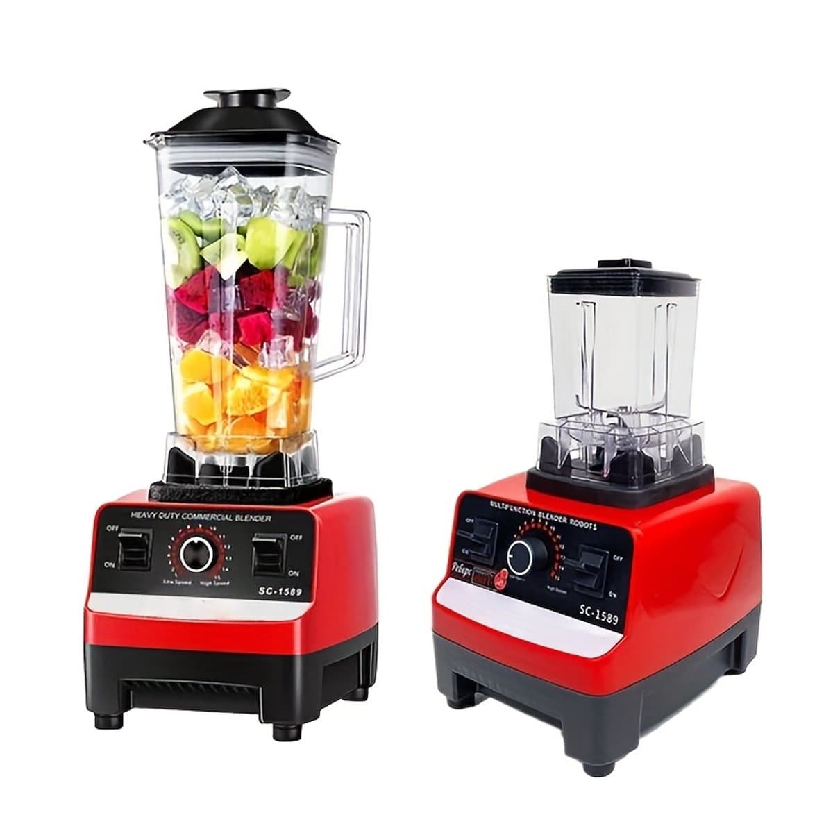 Blender-Foodprocessor-Twee-In-Eén -IJsblok Crusher Duurzame Krachtige Juicer Keuken -2000 Watt. — afbeelding 1