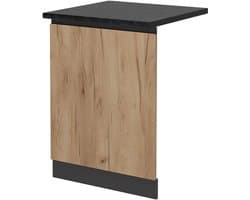 Vaatwasserfrontpaneel - Vaatwasser deur - Keuken moderniseren - Greeploos J-Shape - 60 cm breed - Eiken goud