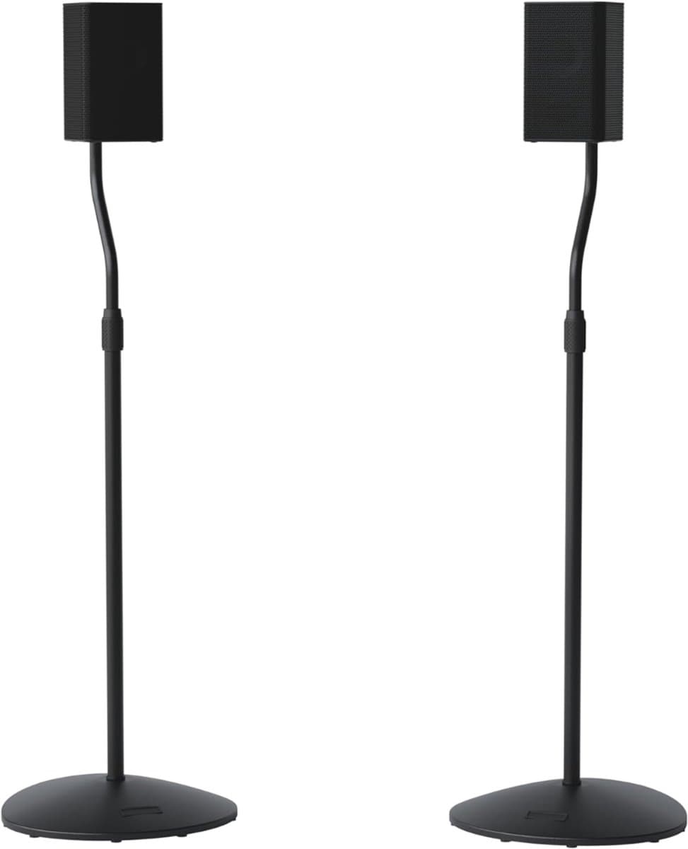 REN® Luidspreker Standaard - Standaard - Luidsprekerstandaard - Zwart - 97cm x 20cm x 97cm — afbeelding 1