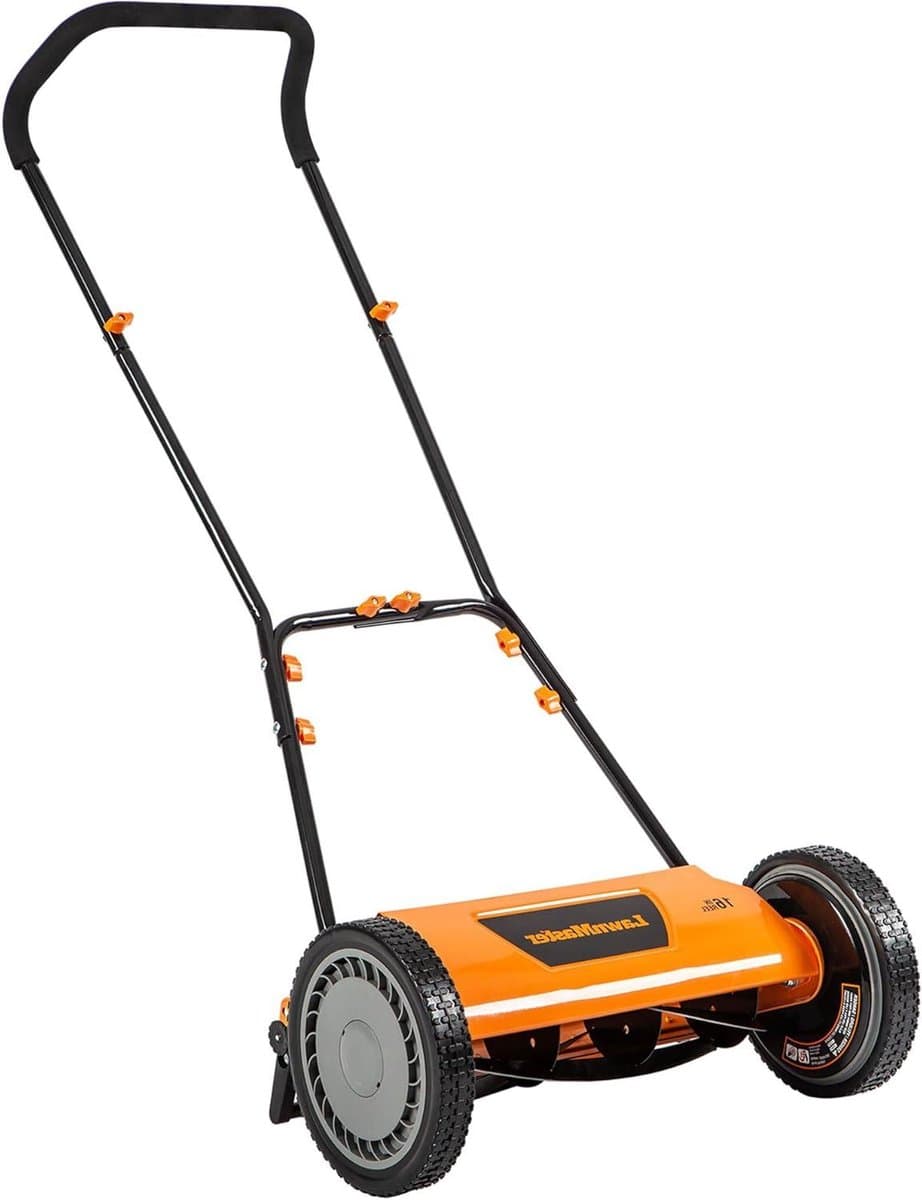 Duwgrasmaaier - Handgrasmaaier Reelmaaier - Gazon Onderhouden - Scharensnit Gras - 41 cm - Zwart — afbeelding 1
