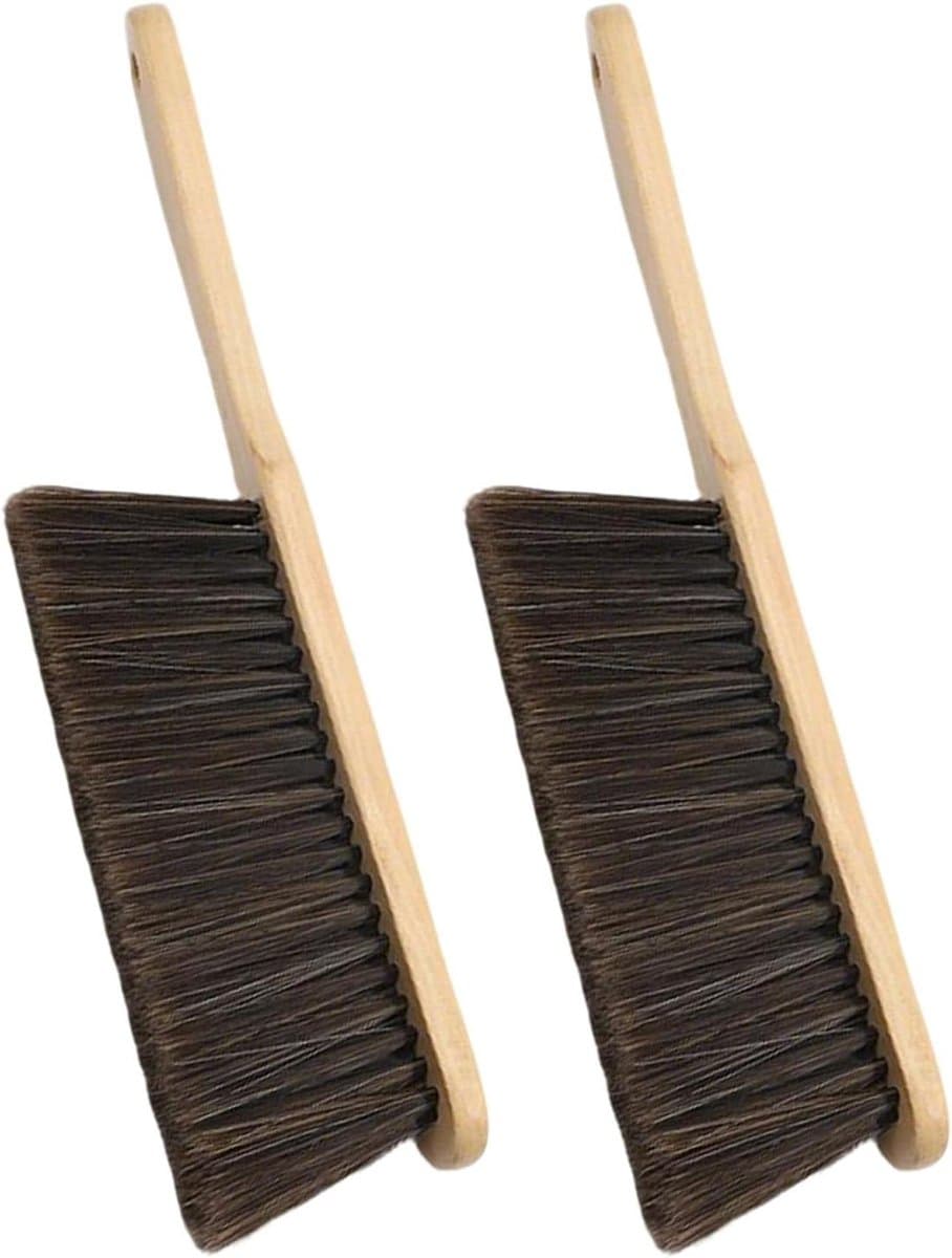 Handveger - Handborstel Bezem - Kruimels Verwijderen - Ergonomische Handgreep - 35 cm - Grijs — afbeelding 1