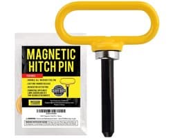 Cosensi- Koppelingsstift Ultrasterk - Magnetische Koppelingspen - Grasmaaier-Aanhanger - Eenvoudig In- en Uithangen - Neodymium Magnetisch - Voor Eén Hand Gebruik - Aanhangerpen