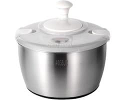 Salade Spinner - Groente Droger - Groenten Wassen - Grote Capaciteit - 5 Liter - Zilver