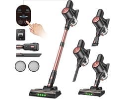 Vactidy Blitz V10 Pro - Draadloze steelstofzuiger - 100 AW, 55 kPa, 400 W - Gebruiksduur van 45 min - LED-display - Telescopische steel