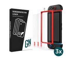 George Napoli Screenprotector Geschikt voor Nintendo Switch 2 - Beschermglas - Glasplaatje - Met Installatietray - Tempered Glass - 3-Pack