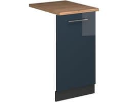 Vaatwasserfrontpaneel Hoogglans Donkerblauw 45 cm Inbouw