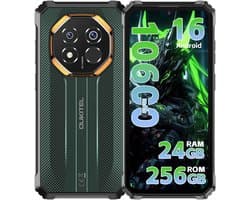 OUKITEL G7 Rugged Smartphone 2026 nieuw - 24GB RAM - 256GB ROM - 6,52 inch - 10600 mAh - Android 16 - IP68/IP69K Outdoor telefoon - Gemini Ai - 64MP Camera - NFC GPS - Groen