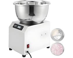 Deegmenger Spiraal - Deegkneder Elektrisch - Brood Gebak Pizza - Dubbele Rotatie - 5kg Capaciteit - Zilver