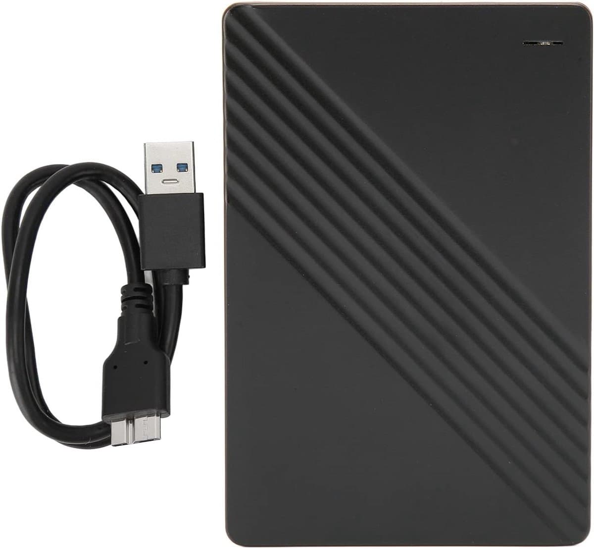 Externe Harde Schijf - Draagbare Opslag - Bestanden Opslaan - Snelle USB 3.0 - 2TB Capaciteit - Zwart — afbeelding 1
