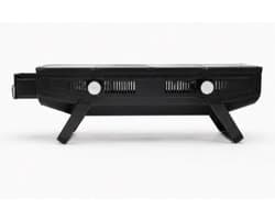 2 in 1 compact BBQ zwart - GrillMaster Compact Series - BBQ Grill & Roker - Zwart - Ruimtebesparend - Verstelbare Ventilatie - Draagbaar