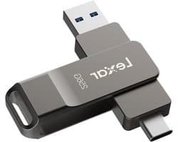 Lexar JumpDrive D40E 256GB BL Titanium, voor GL