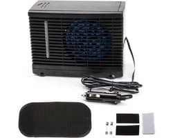 Auto Airco - Draagbare Koeler - Reizen Koel - Verdampingskoeling - 12V - Zwart