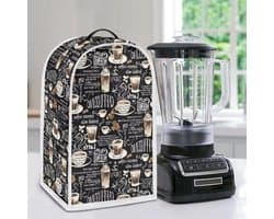Blenderhoes - Keukenmachine Cover - Keuken Organisatie - Spatbestendig Materiaal - 24 x 185 x 405 cm - Koffie