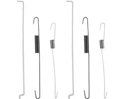 Dailygoods- Gasklepveer Set - 2x Terugstelveer - 2x Veer voor Snelheidsregeling - Voor GX140/GX160 - Metaal - Slijtvast - Motoronderdeel