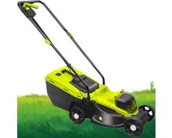 Accu grasmaaier - Elektrische maaier - Gazon onderhouden - 3 maaihoogtes - 33 cm maaibreedte - Grijs