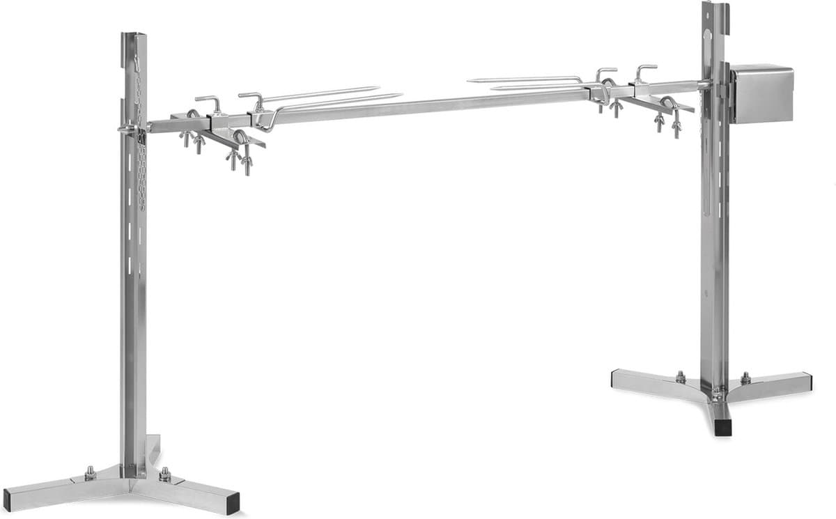 Klarstein Rotisserie Grill Met Motor, Elektrische Grill Met Draaiend Spit, Grote Spitgrill Voor Kip & Speenvarken, In Hoogte Verstelbare Grill Met Motor, Spitgrill Met Roestvrijstalen Poten — afbeelding 1