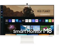 Samsung M8 LS32BM801UU - 4K Smart Monitor - Webcam - USB-C 65w - 32 inch - Wit